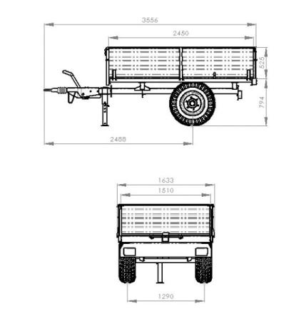 Anhänger 2,8 t
